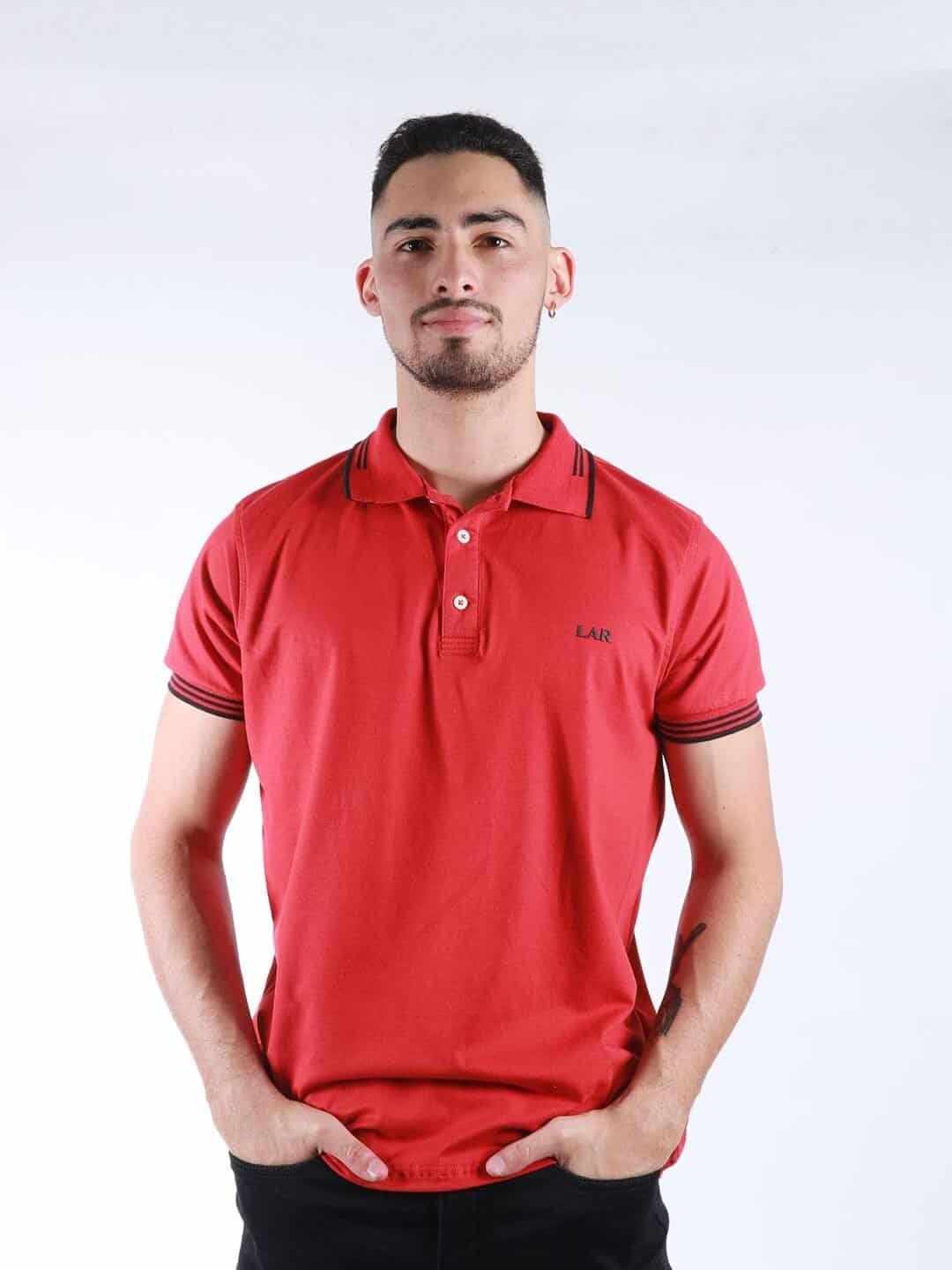Polo Roja Lar Hombre Regular