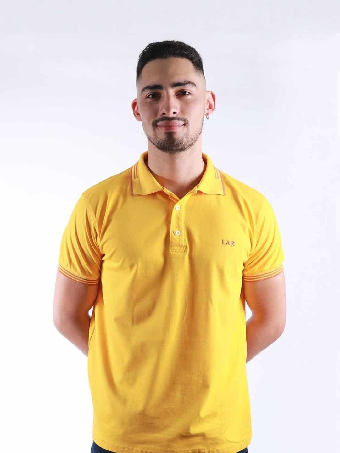 Polo Amarilla Lar Hombre Regular