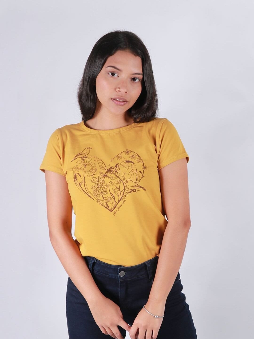Camiseta Mostaza Lar Dama