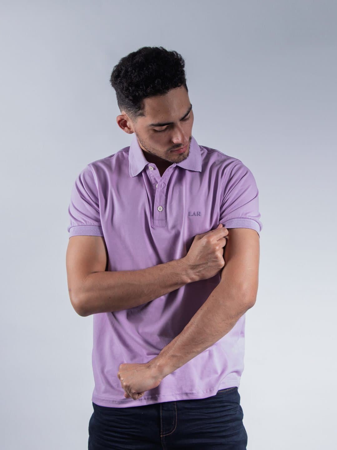 Polo Lila Lar Hombre Regular Fit