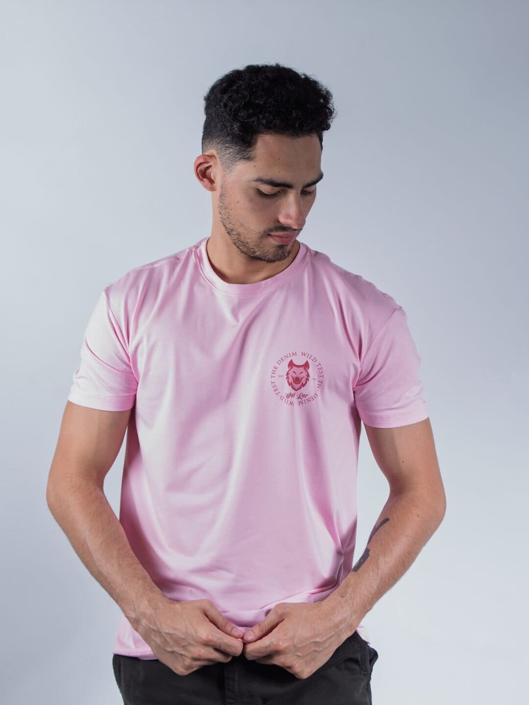 Camiseta Rosa Regular Fit LAR Hombre