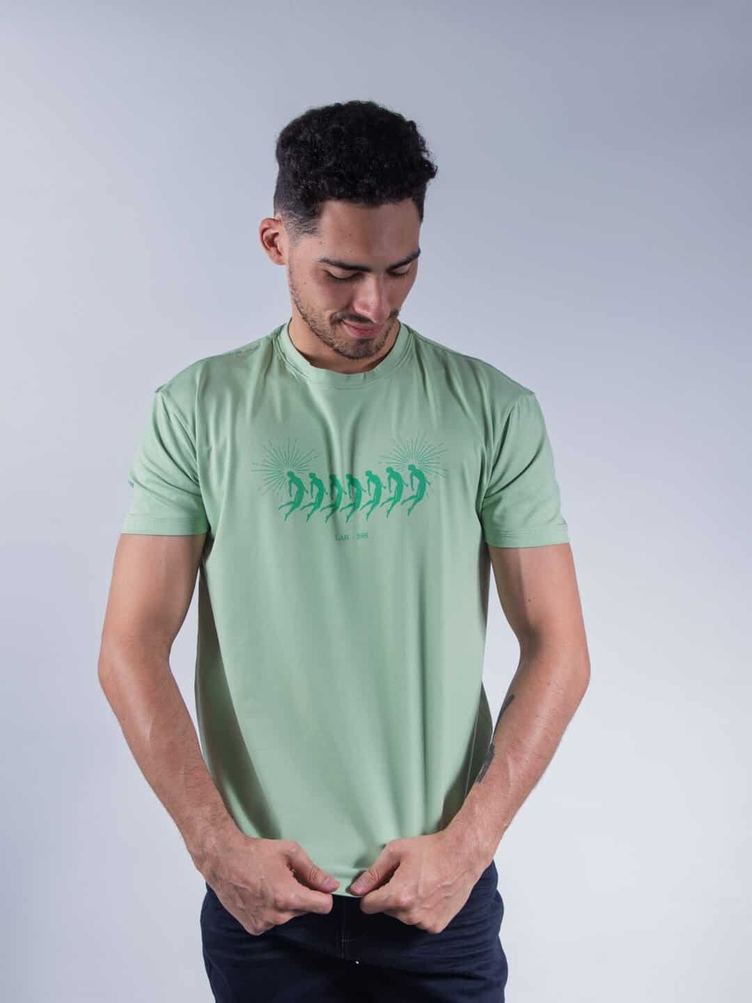 Camiseta Verde Regular Fit LAR Hombre