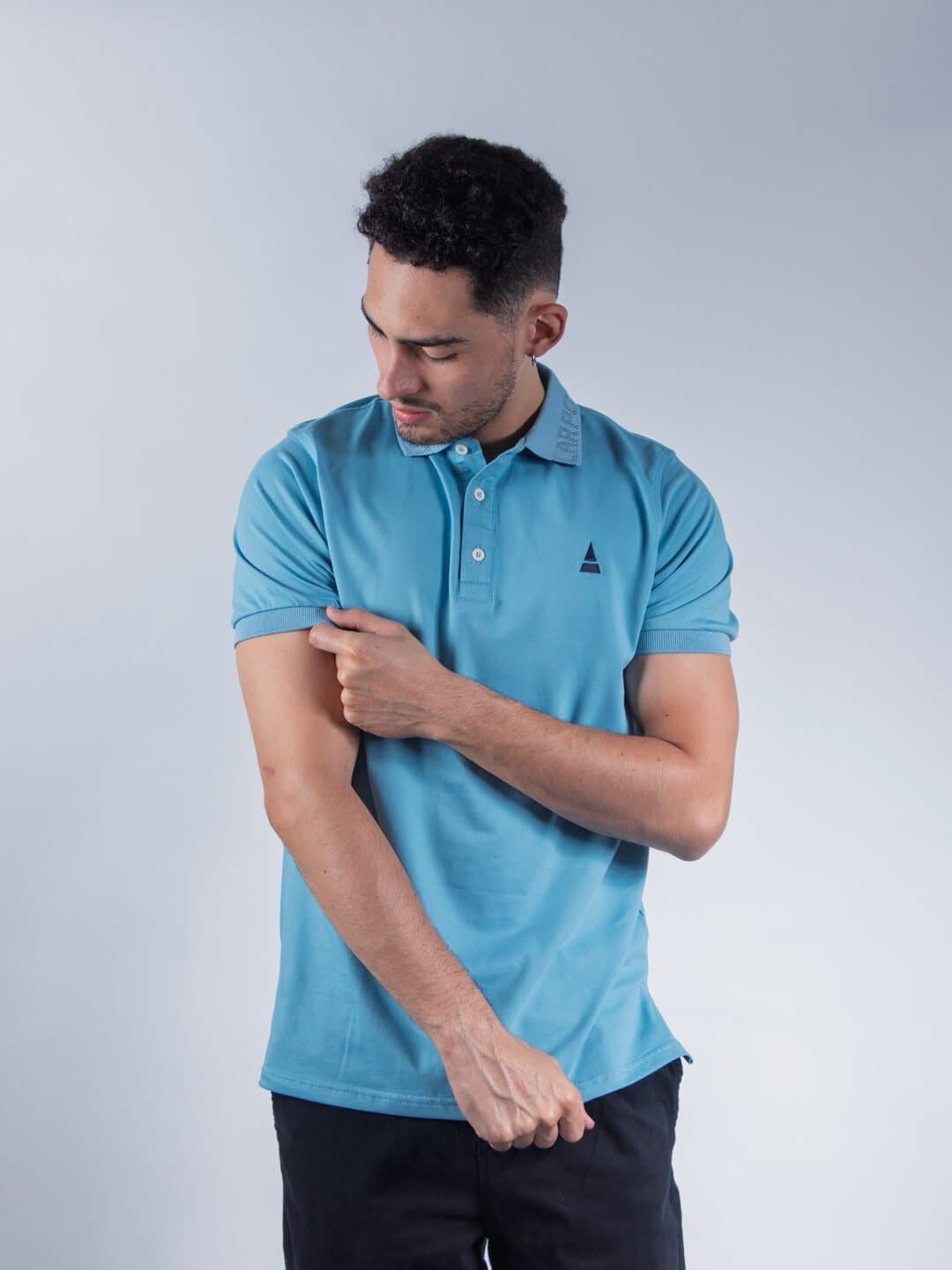 Polo Turquesa Lar Hombre Slim Fit