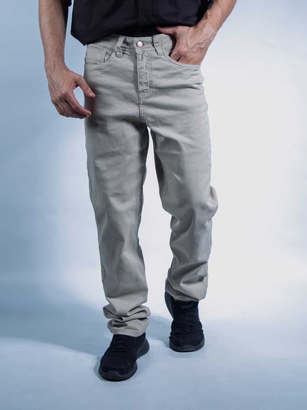 Dril cinco Bolsillos Hombre Lar Med Beige