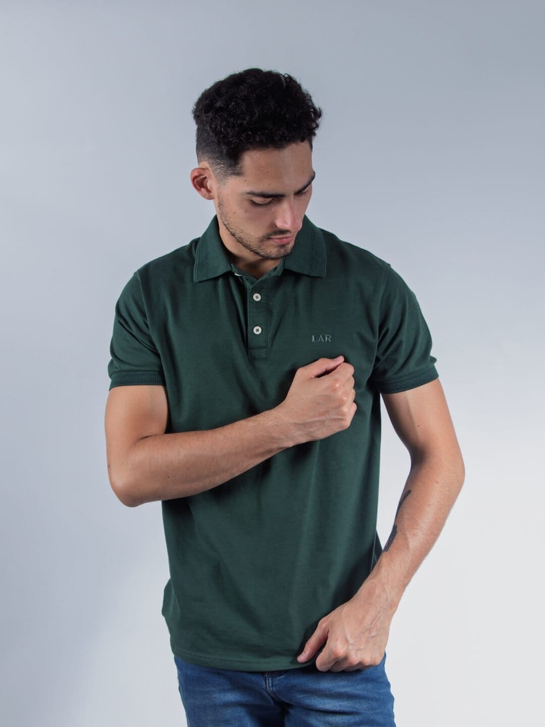 Polo Verde Sicamore Lar Hombre Regular Fit