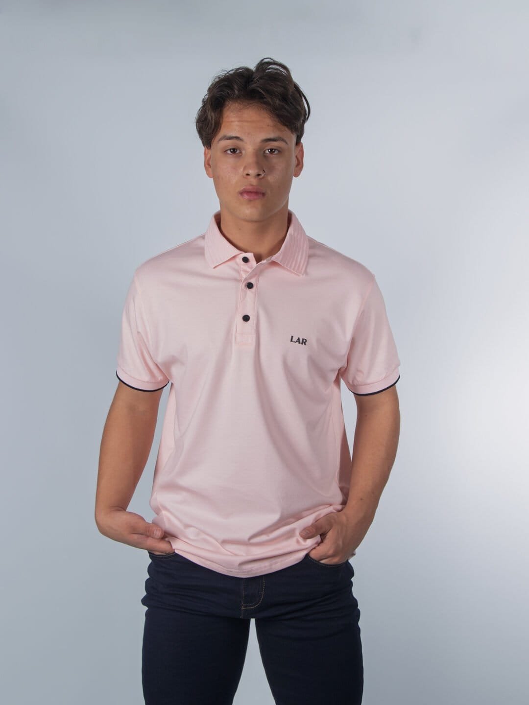 Polo Rosada Lar Hombre Regular Fit