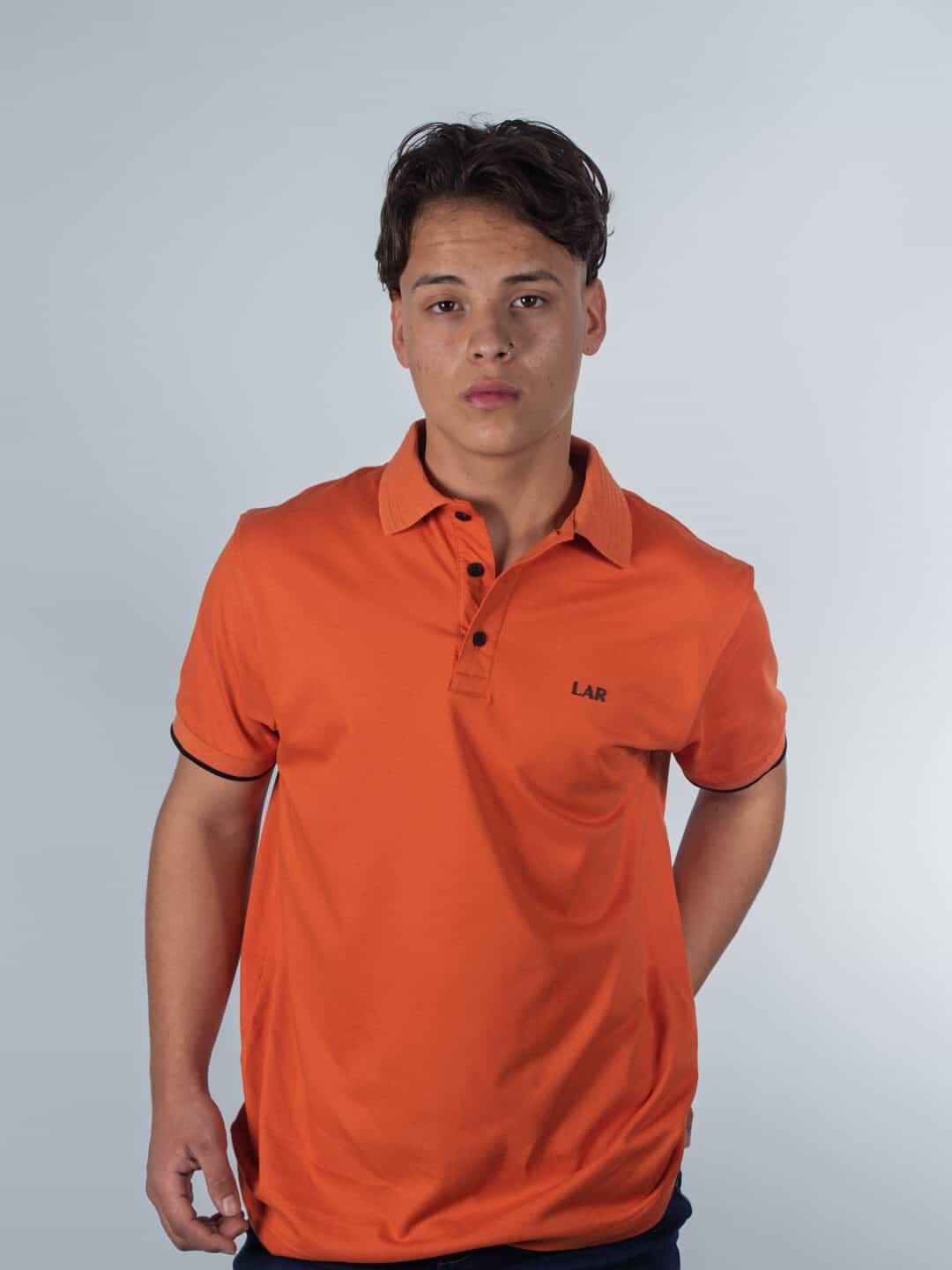 Polo Anaranjado Lar Hombre Regular Fit