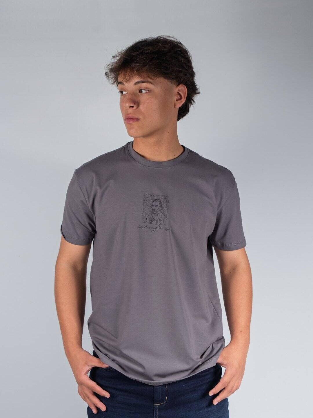 Camiseta Gris Unisex Regular Fit LAR