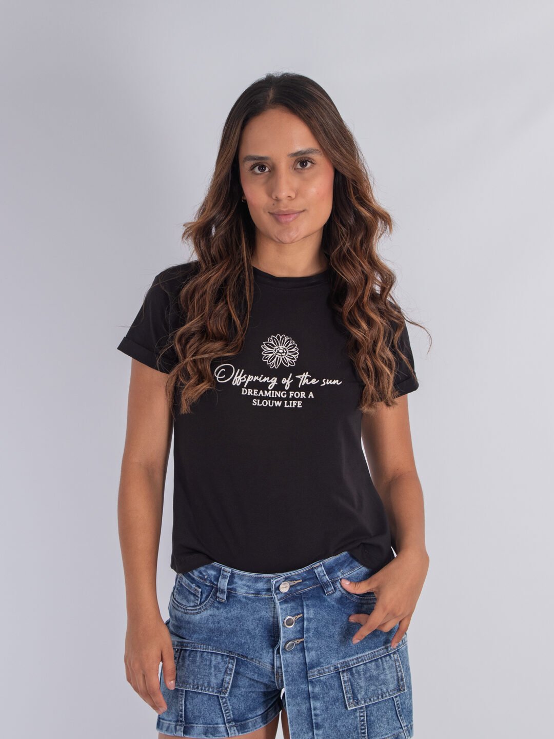 Camiseta Negra Lar Dama