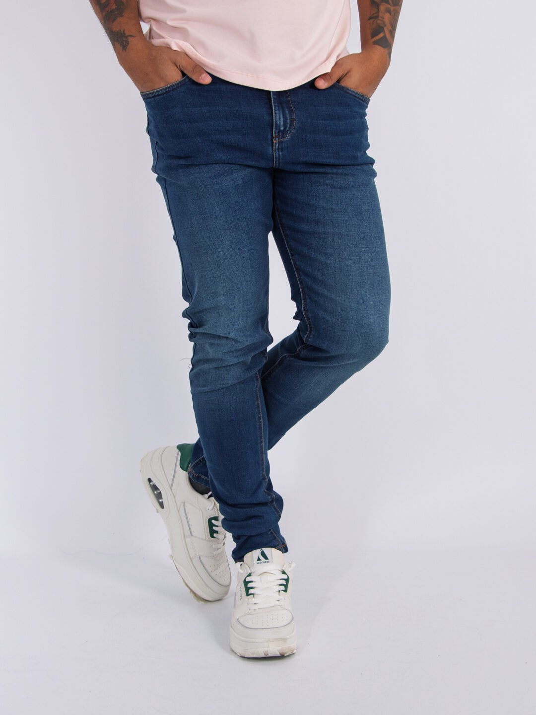Jean Slim Medio Hombre Lar