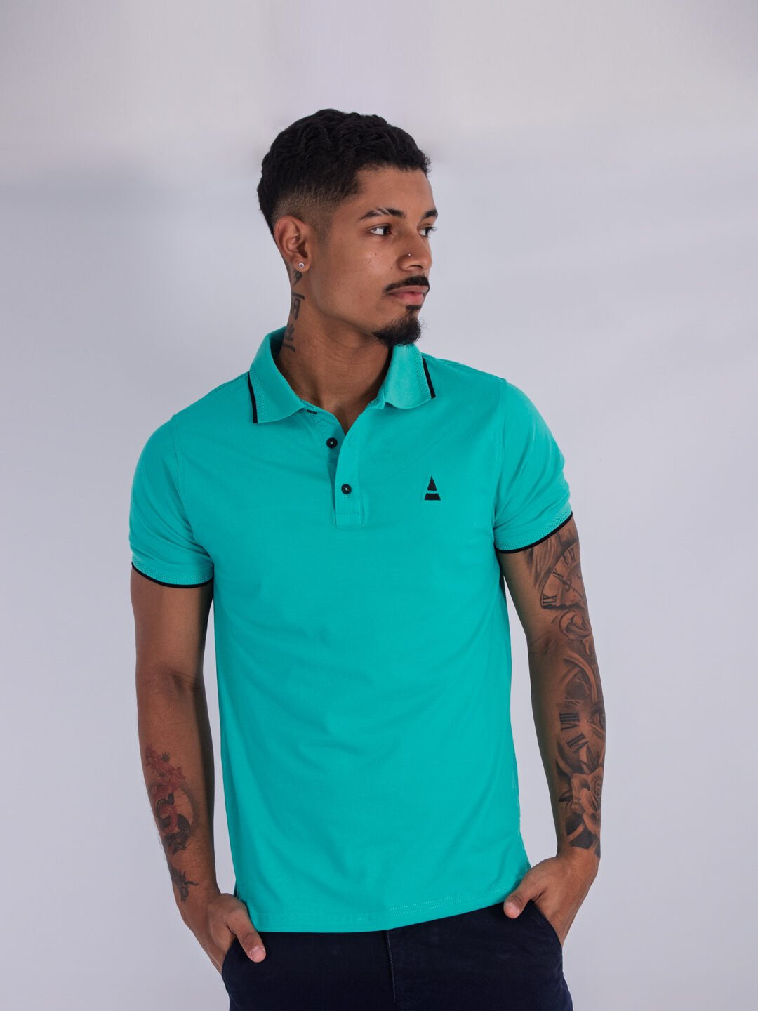 Polo Verde Lar Hombre Slim Fit
