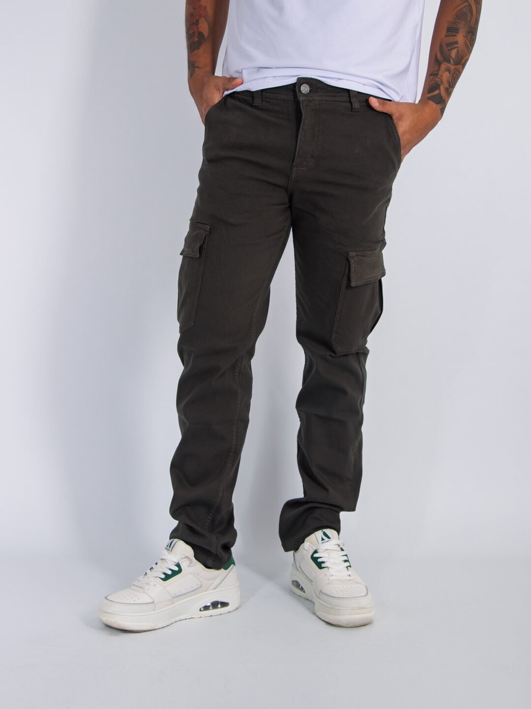 Dril Cargo Verde Hombre Lar