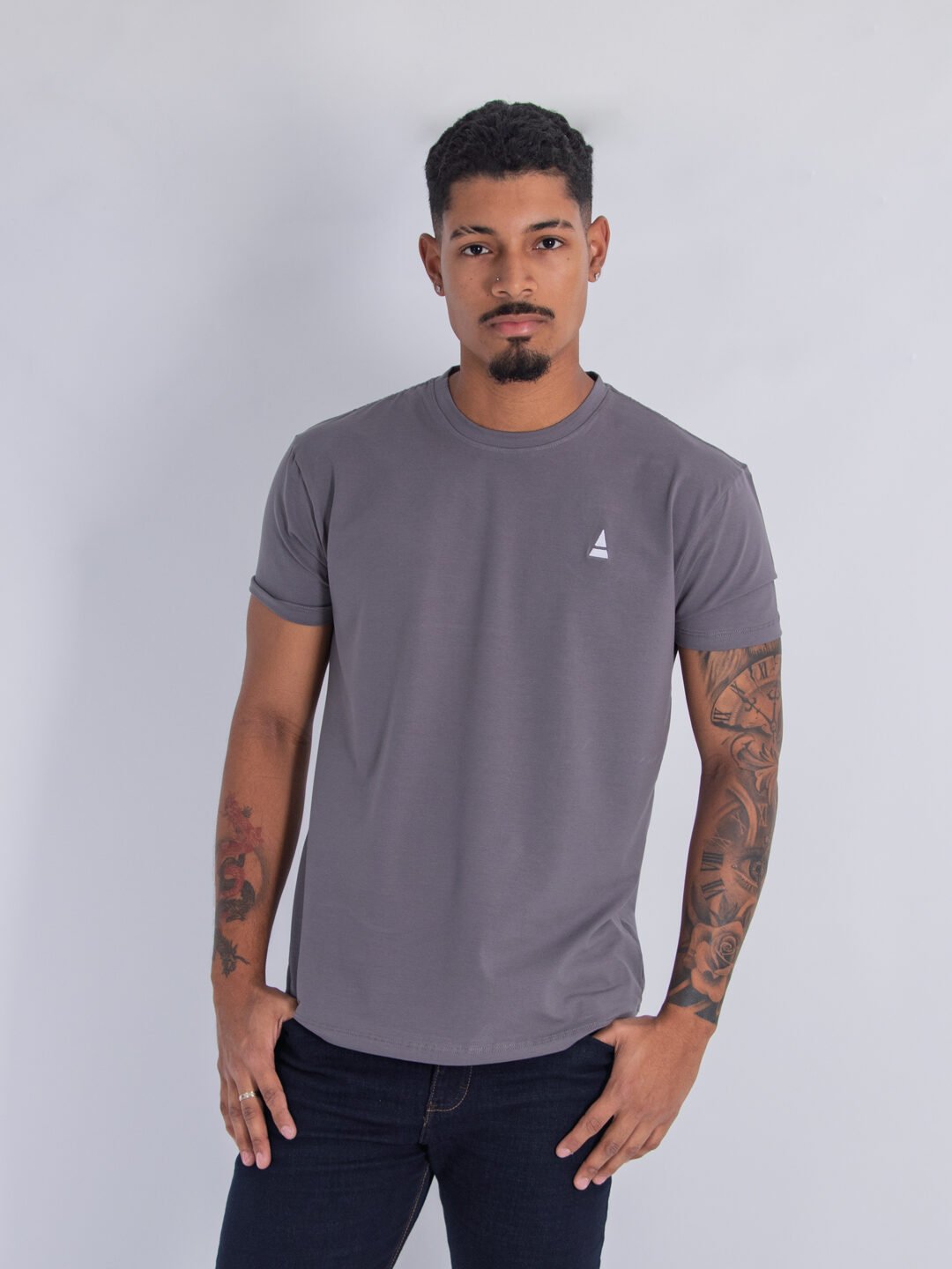 Camiseta Gris Regular Fit LAR