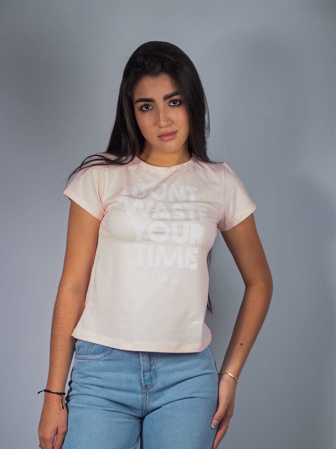 Camiseta Rosa Lar Dama