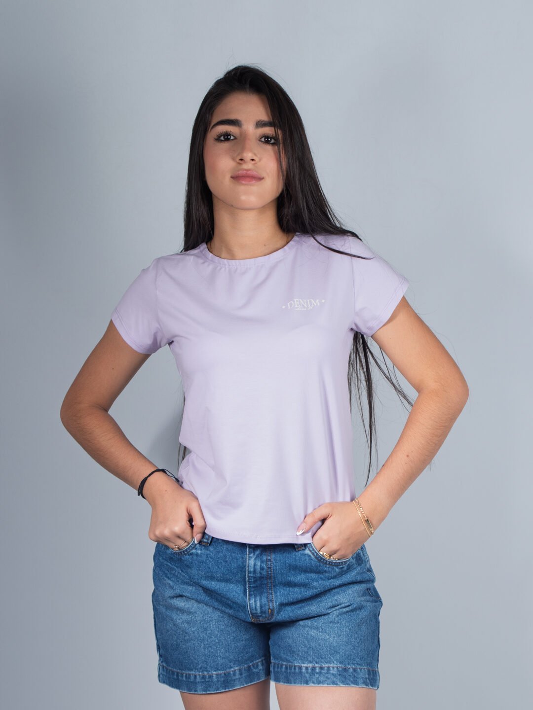 Camiseta Lila Lar Dama