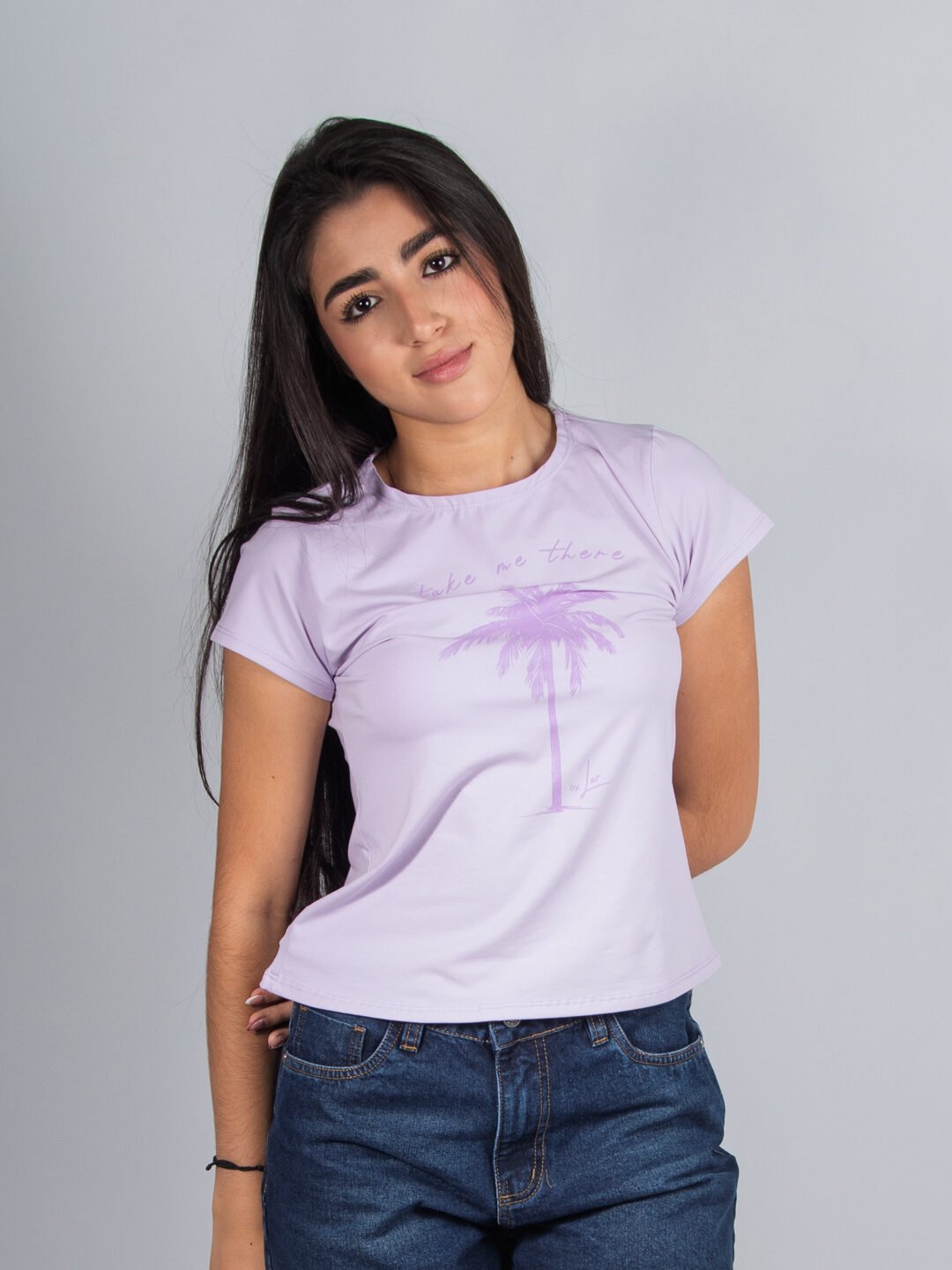 Camiseta Lila Lar Dama