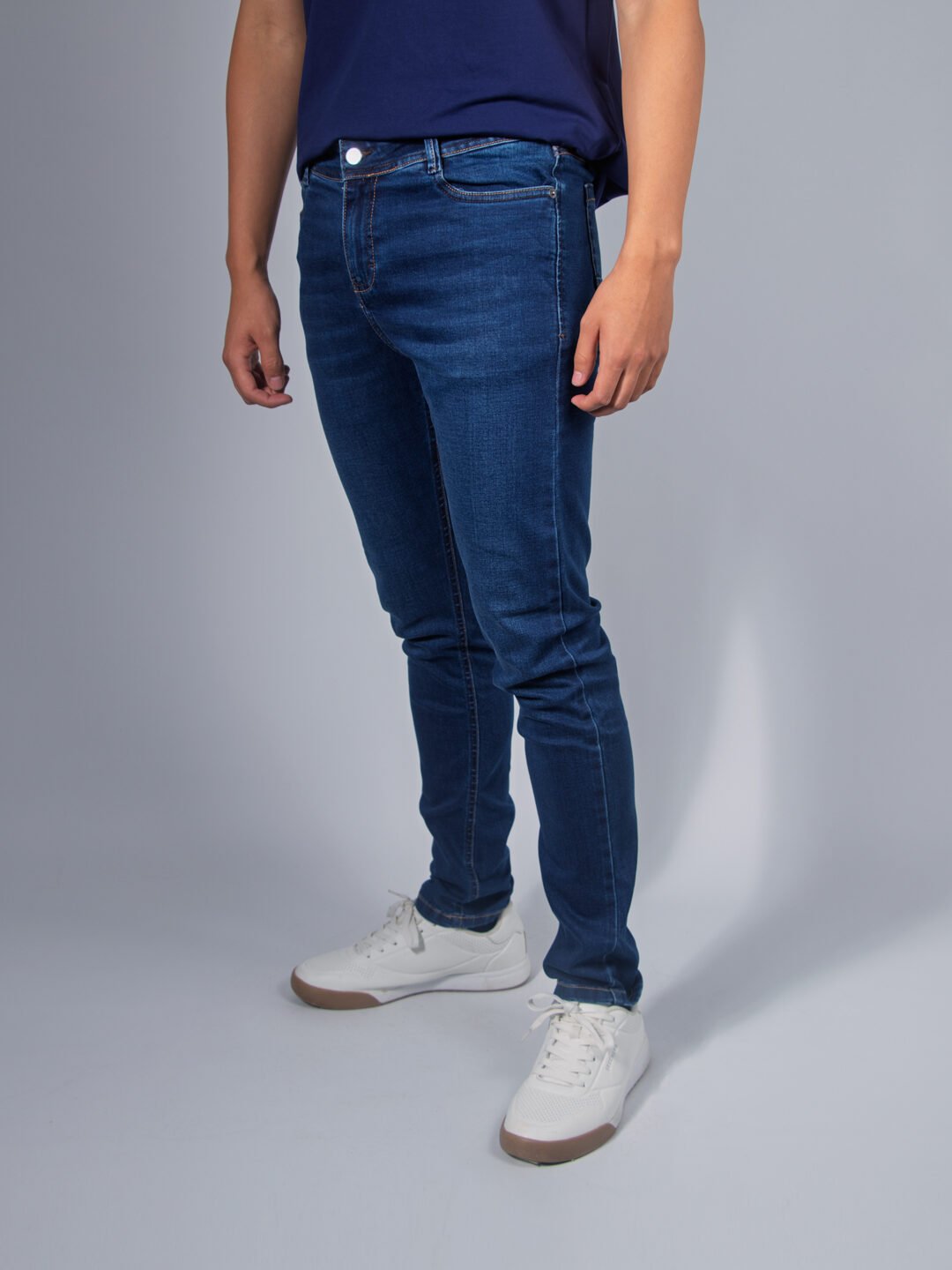 Jean Slim Lar Hombre Medio