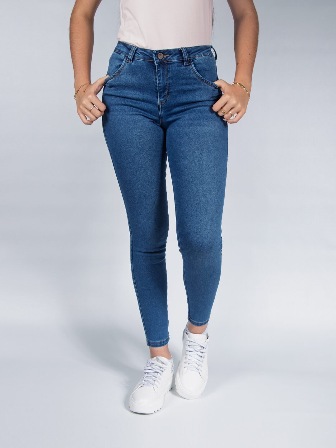 Jean High Corazón Medio Lar