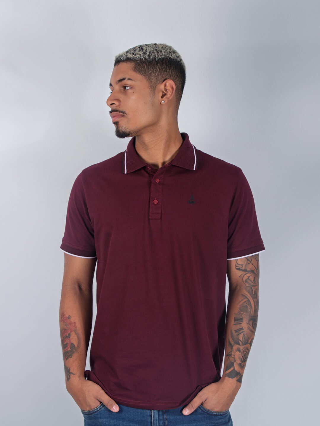 Polo Vino Lar Slim Hombre