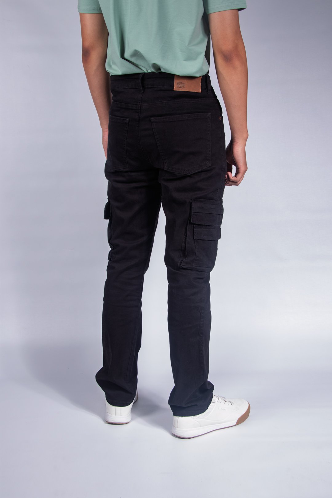 Dril Cargo Negro Slim Lar - Imagen 2