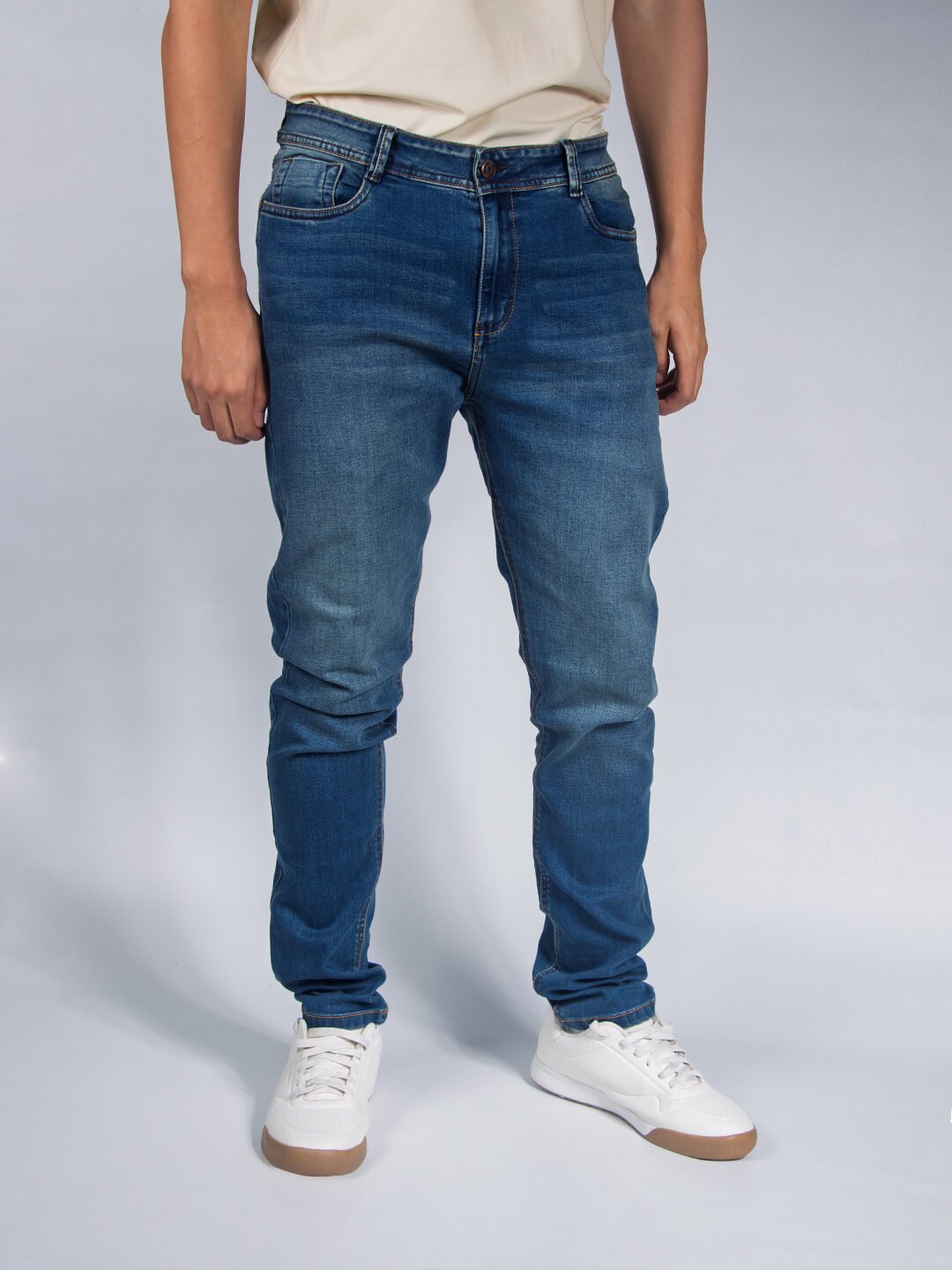 Jean Slim Hombre Lar Medio