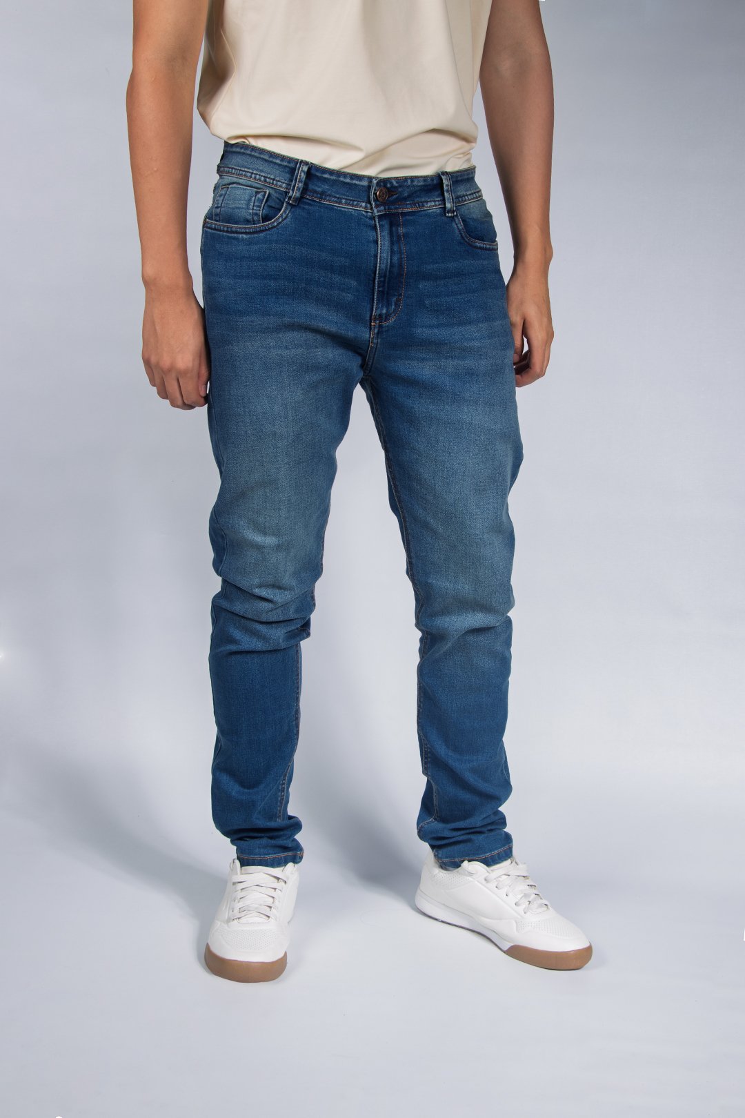 Jean Slim Hombre Lar Medio